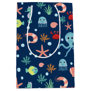 Sac Cadeau Moyen Monde marin