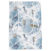 Sac Cadeau Moyen Monde sous-marin fantaisiste – Motif de créatures (Dos)