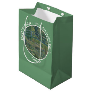 Sac Cadeau Moyen Monet's Water-Lily Pond et Footbridge Party Items