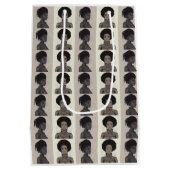 Sac Cadeau Moyen Monochrome Afrofuturist Queens (Dos)