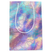 Sac Cadeau Moyen Monogramme Arrière - plan Holographique Foil Motif (Devant)