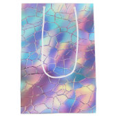 Sac Cadeau Moyen Monogramme Arrière - plan Holographique Foil Motif (Dos)