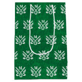 Sac Cadeau Moyen Monogramme de golf personnalisé (Dos)