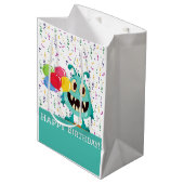 Sac Cadeau Moyen Monstre/Dessin/alien (Devant Angle)