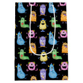 Sac Cadeau Moyen Monstres mignons colorés (Dos)