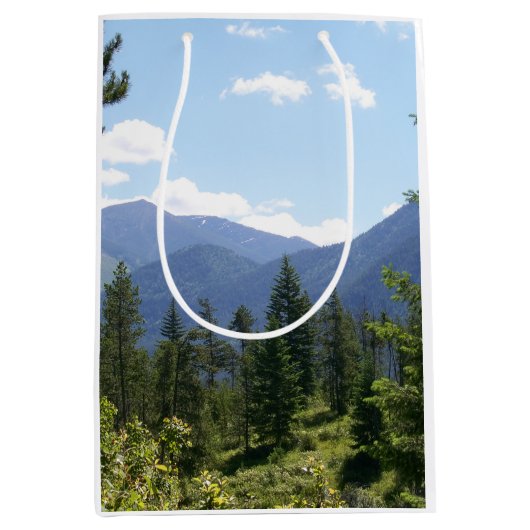 Sac Cadeau Moyen Montana Forest and Mountains Scenic View (Devant)