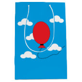 Sac Cadeau Moyen Montée du ballon rouge (Devant)