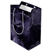 Sac Cadeau Moyen Moody Agate | Midnight Indigo Deep Purple Glam (Dos Angle)