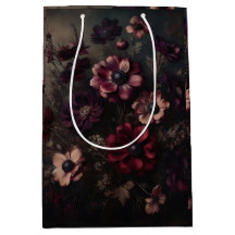 Moody Anemone Blooms Vintage Botanique Floral Art