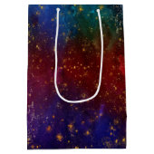 Sac Cadeau Moyen Moody Ombre | Psychédélique Grunge Gold Stardust M (Dos)