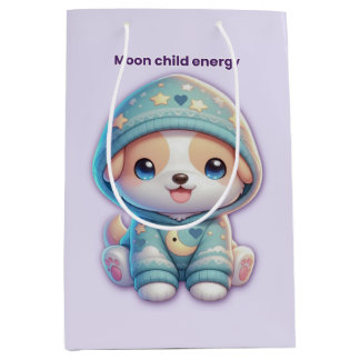 Sac Cadeau Moyen Moon Child Energy Dog Gift Bag