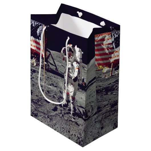 Sac Cadeau Moyen Moonwalk Apollo 17 (Devant Angle)