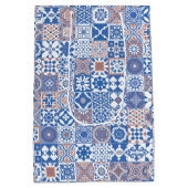 Sac Cadeau Moyen Moroccan tile bleu (Dos)