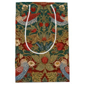 Sac Cadeau Moyen Morris - Strawberry Thief #2 Floral Pattern (Devant)