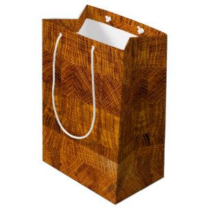 Sac Cadeau Moyen Mosaïque Brown dorée