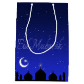 Sac Cadeau Moyen Mosquée des étoiles de nuit de l'Aïd Moubarak (Dos)
