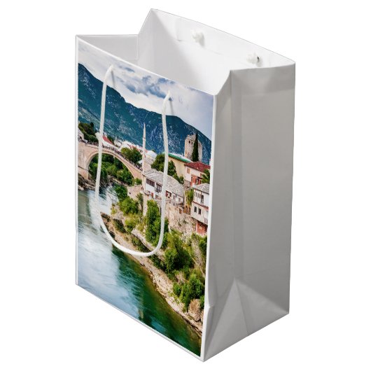 Sac Cadeau Moyen Mostar Bosnie-Herzégovine (Devant Angle)