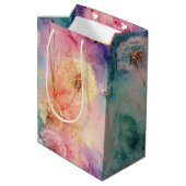 Sac Cadeau Moyen Motif Abstrait de Pissenlit Vintage (5) (Dos Angle)