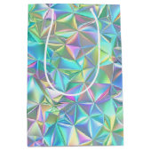 Sac Cadeau Moyen Motif Abstrait holographique (Devant)