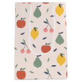 Sac Cadeau Moyen Motif aux fruits mignons (Dos)