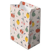 Sac Cadeau Moyen Motif aux fruits mignons (Dos Angle)