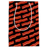 Sac Cadeau Moyen Motif Bacon savoureux (Devant)