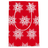 Sac Cadeau Moyen Motif blanc rouge (Devant)