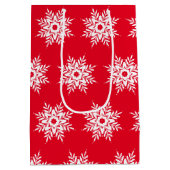 Sac Cadeau Moyen Motif blanc rouge (Dos)