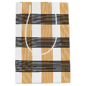 Sac Cadeau Moyen Motif Brown de vérification du service (Devant)