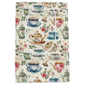 Sac Cadeau Moyen Motif carrelé à thé mignon (Devant)