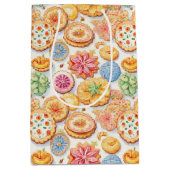 Sac Cadeau Moyen Motif carrelé de la soirée biscuit (Devant)