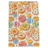 Sac Cadeau Moyen Motif carrelé de la soirée biscuit (Dos)