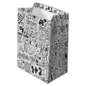 Sac Cadeau Moyen motif chimique de l'école (Dos Angle)