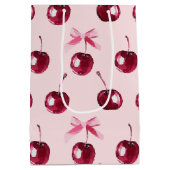 Sac Cadeau Moyen Motif Coquette Cherries (Dos)