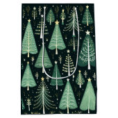 Sac Cadeau Moyen Motif d'arbre de Noël (Dos)