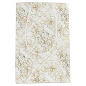 Sac Cadeau Moyen Motif d'art en ligne botanique minimal (1) (Devant)