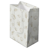 Sac Cadeau Moyen Motif d'art en ligne botanique minimal (3) (Dos Angle)