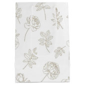 Sac Cadeau Moyen Motif d'art en ligne botanique minimal (8) (Dos)