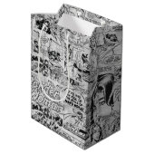Sac Cadeau Moyen Motif de bande dessinée vintage de Wonder Woman (Dos Angle)