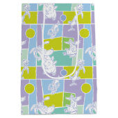 Sac Cadeau Moyen Motif de bloc couleur vache et poulet (Dos)