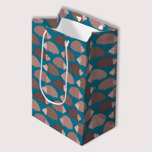 Sac Cadeau Moyen Motif de bois de hérisson