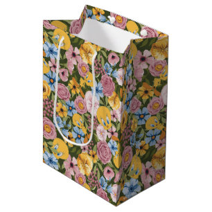 Sac Cadeau Moyen Motif de broderie florale TWEETY™