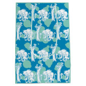 Sac Cadeau Moyen Motif de caractères bleu Weasel & Baboon (Dos)