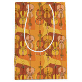 Sac Cadeau Moyen Motif de Cellos coloré (Devant)