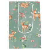 Sac Cadeau Moyen Motif de cerfs à l'aquarelle (Dos)