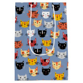 Sac Cadeau Moyen Motif de chats mignons (Dos)