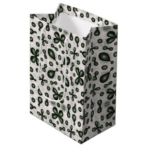 Sac Cadeau Moyen Motif De Chimie Design En Noir Et Blanc