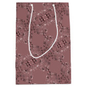 Sac Cadeau Moyen Motif de cœur "Merci" écrit à la main (Devant)