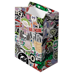 Sac Cadeau Moyen Motif de dessin animé de Super-Vilains DC