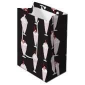 Sac Cadeau Moyen motif de Diner Milkshakes 1950 (Devant Angle)